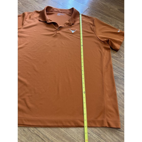 Nike Dri-Fit Texas Longhorns Burnt Orange Golf Polo Mens Size 2XL - Picture 6 of 8